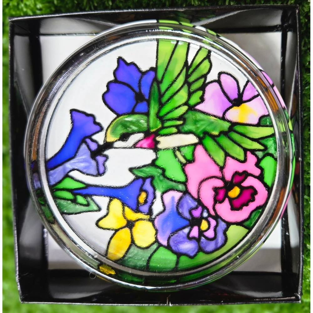 Vintage Joan Baker Designs Hummingbird Paperweight - Morning Song 2004 w/box